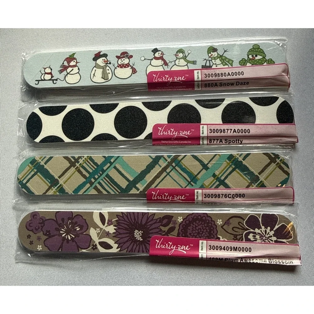 Thirty-One Manicure Nail Files Lot Of 4 NEW‎